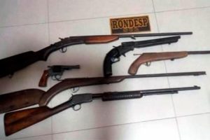 Cinco homens são presos com armas de fogo em Eunápolis