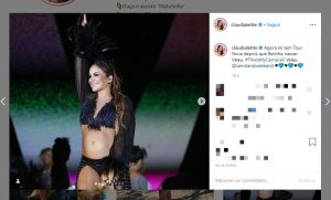 Em Trancoso, Claudia Leitte anuncia pausa nos shows