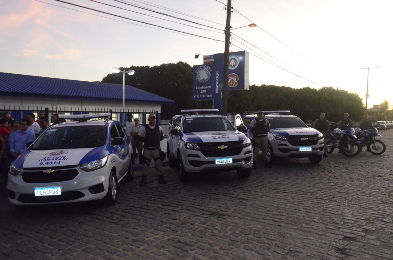  Comandante-geral da Polícia Militar entrega 5 novas viaturas em Itamaraju