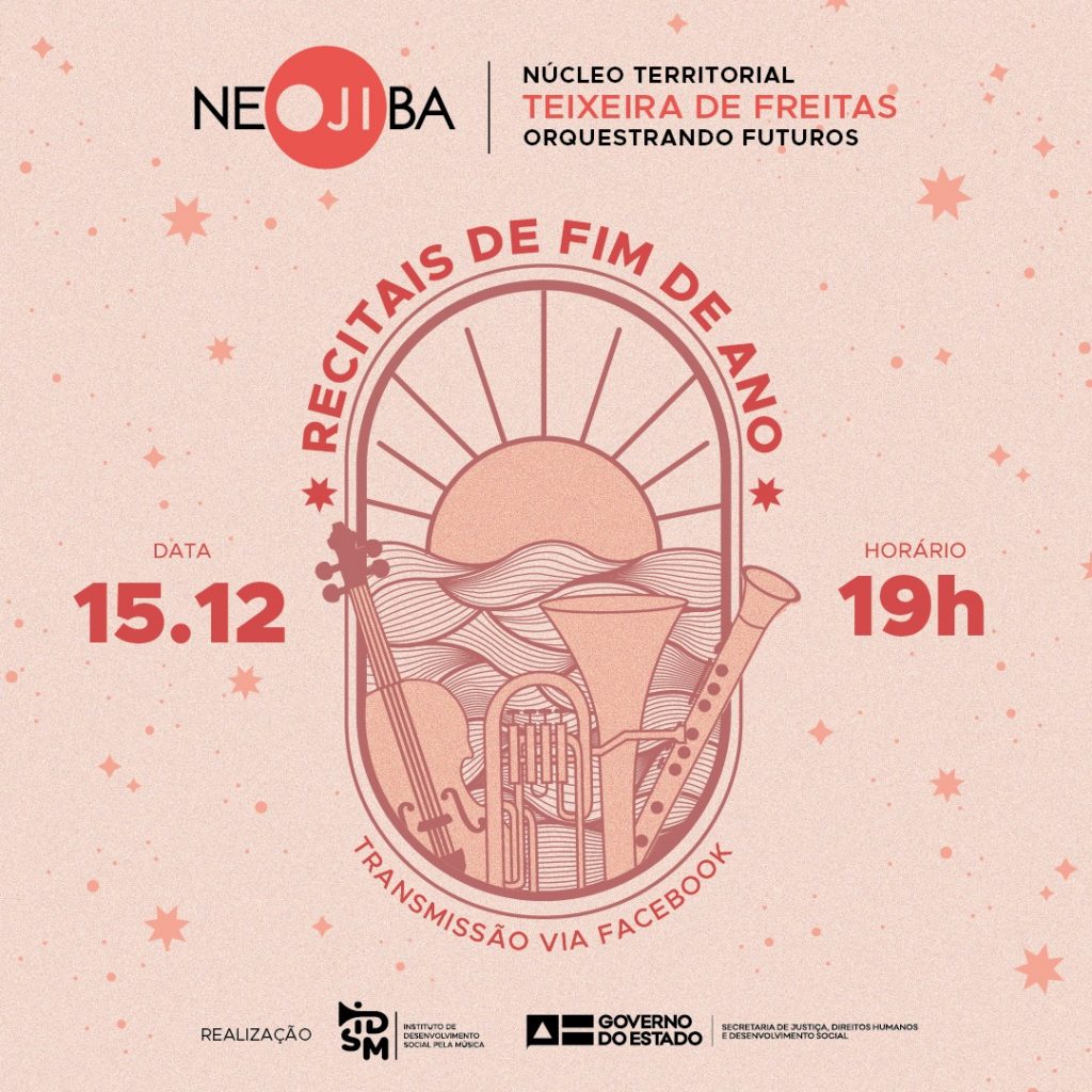 NEOJIBA promove recital de fim de ano no NTN Teixeira de Freitas