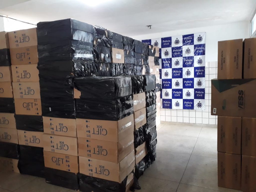 Teixeira: Polícia apreende carga de cigarros falsificados avaliada em R$ 650 mil