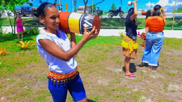 Colégio Estadual Indígena Coroa Vermelha realiza jogos tradicionais e atividades culturais