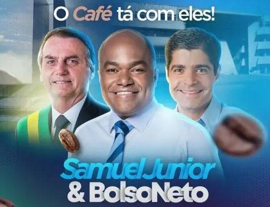 Samuel Junior dá pontapé inicial ao voto casado em ACM Neto e Bolsonaro na Bahia
