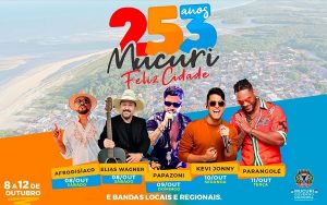 Afrodisíaco, Elias Wagner, Papazoni, Kevi Jonny e Parangolé agitam aniversário de Mucuri