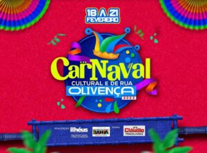 Carnaval Cultural de Olivença começa neste sábado 18; confira a programação completa