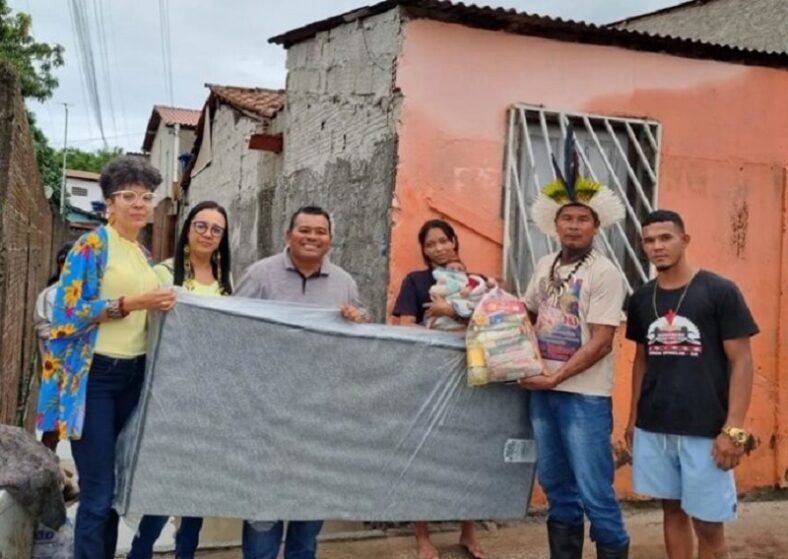 Comunidades indígenas atingidas pelas chuvas que caíram na região recebem ajuda humanitária