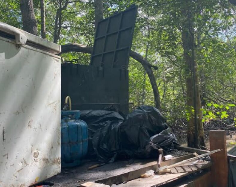 8° BPM e Rondesp Sul desmontam acampamento com freezer e fogão utilizados por traficantes