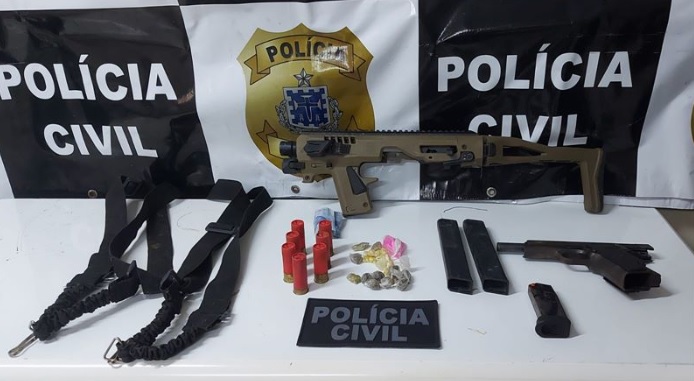 Trio envolvido em sequestro é preso e arma é apreendida em Eunápolis