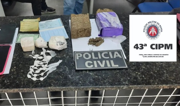 Três acusados de tráfico de drogas são presos pelas polícias Civil e Militar em Itamaraju