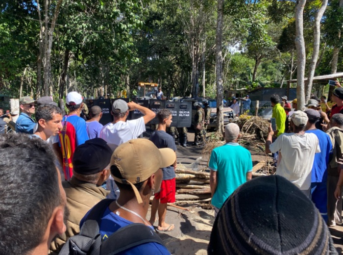 Mandado de reintegração de posse é cumprido em área de preservação ambiental em Trancoso