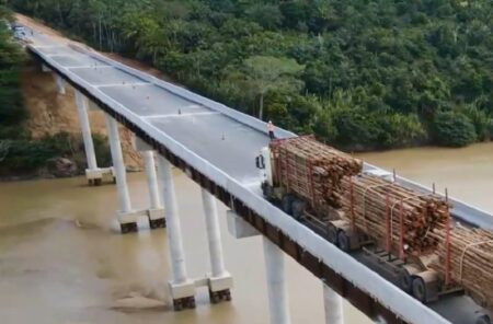 Veracel inicia fase de testes de nova ponte sobre o Rio Jequitinhonha