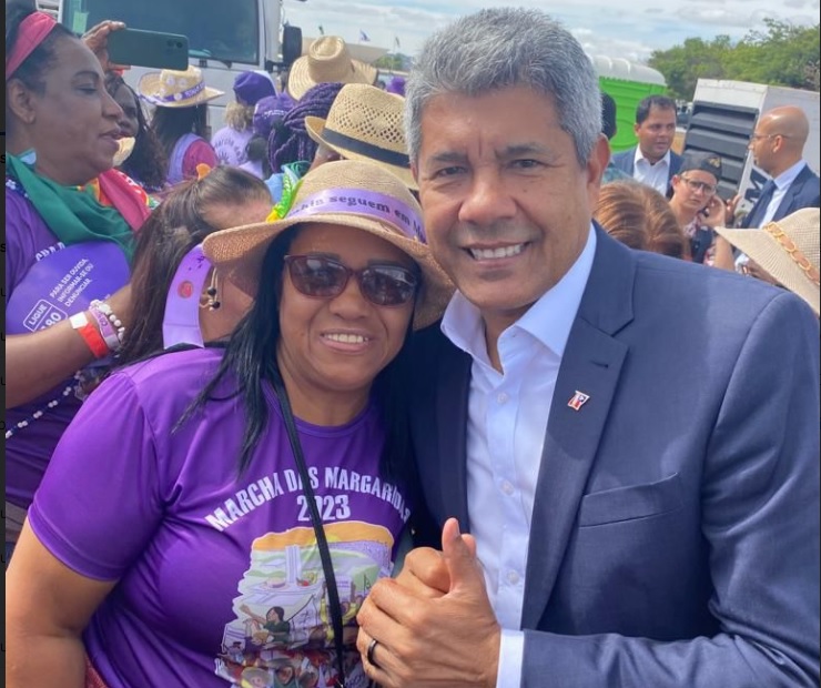 Em Brasília, Jerônimo participa do encerramento da Marcha das Margaridas