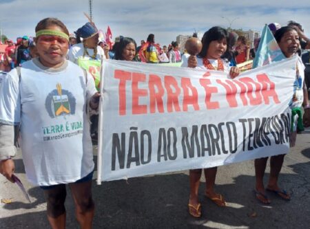 Indígenas se mobilizam para acompanhar julgamento sobre demarcações em Brasília