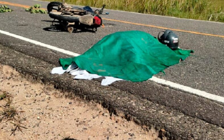 Motociclista morre ao ser atingido por veículo na BA-489; motorista fugiu