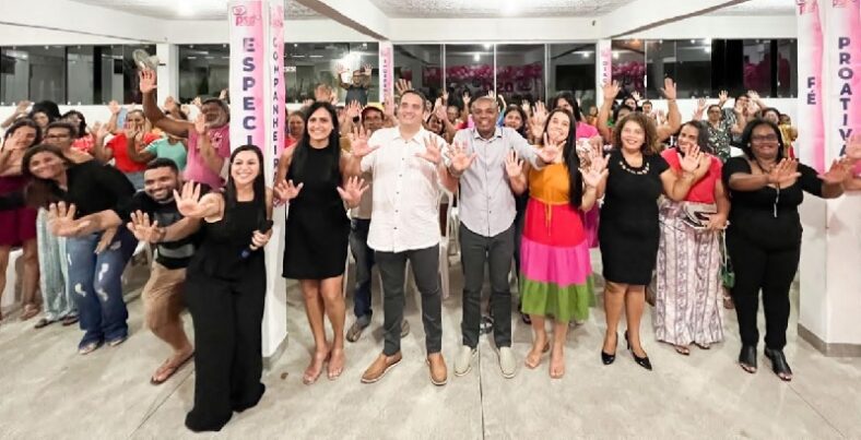 Cassio Cocobongo se emociona durante lançamento do PSD Mulher em Itamaraju