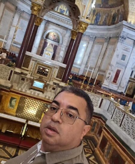Padre Ronaldo visita a Basílica de São Paulo em Roma, dedicada um dos maiores propagadores do cristianismo