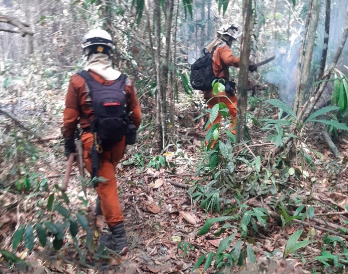 Mais 50 bombeiros militares e 10 viaturas chegam para combater focos de incêndio em Prado, Itamaraju e Mucuri