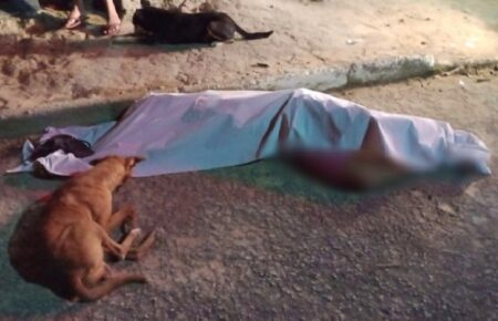 Cão demonstra solidariedade ao permanecer ao lado de corpo de homem morto