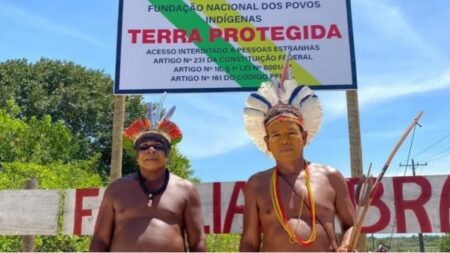 Comunidade indígena de Trancoso protesta contra leilão de área em disputa judicial