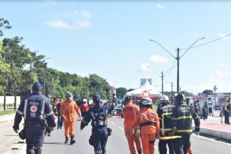 Bombeiros de Porto Seguro participam de simulado de incidente com múltiplas vítimas