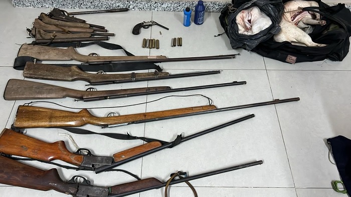 Onze armas de fogo são apreendidas em ação contra caça ilegal de animais em Eunápolis