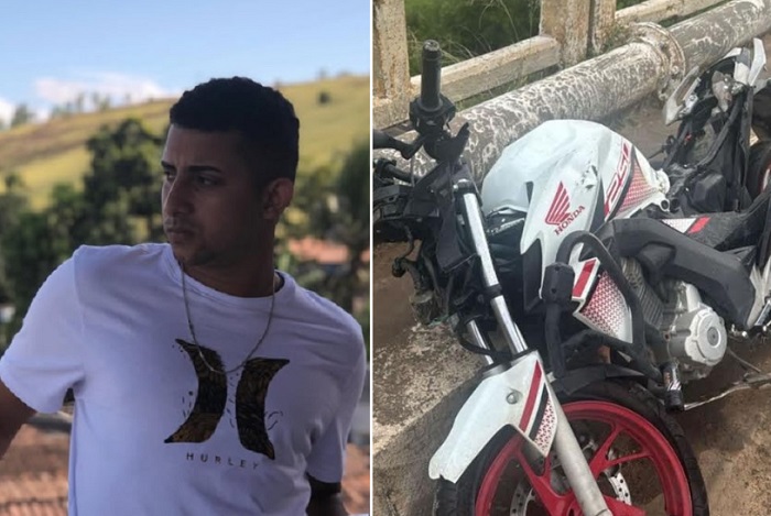 Jovem morre em acidente de moto na ponte da Várzea Alegre em Itamaraju