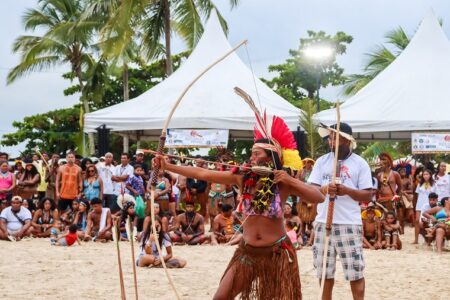 Jogos Indígenas Pataxó 2025 seguem até quarta-feira reunindo 800 atletas em Santa Cruz Cabrália