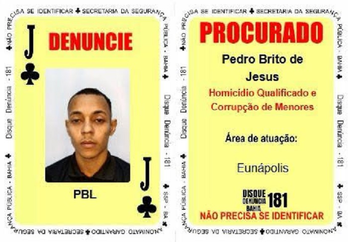 Traficante autor de homicídios no Extremo Sul é o novo valete de paus do baralho do crime Traficante autor de homicídios no Extremo Sul é o novo valete de paus do baralho do crime