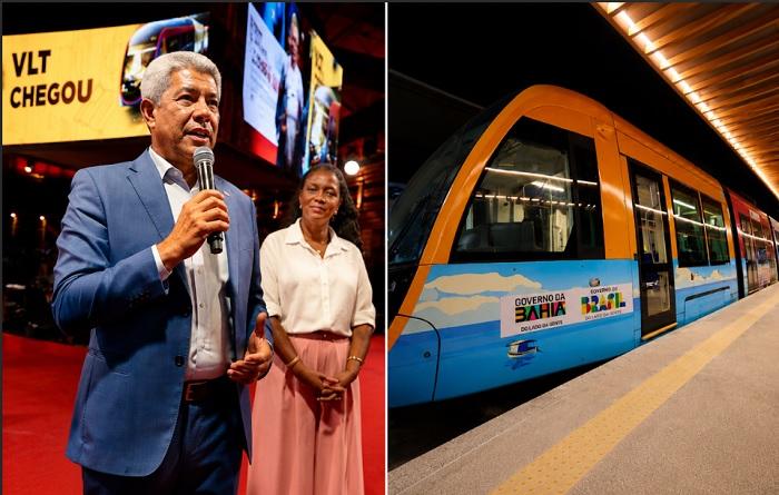 Jerônimo entrega primeira estação do VLT de Salvador e destaca avanço das obras Jerônimo entrega primeira estação do VLT de Salvador e destaca avanço das obras