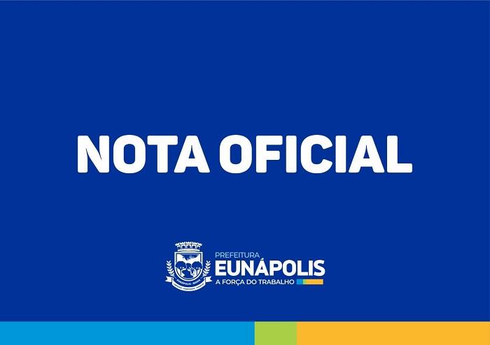 Prefeitura de Eunápolis divulga nota e afirma que não é alvo de operação do MP-BA Prefeitura de Eunápolis divulga nota e afirma que não é alvo de operação do MP-BA